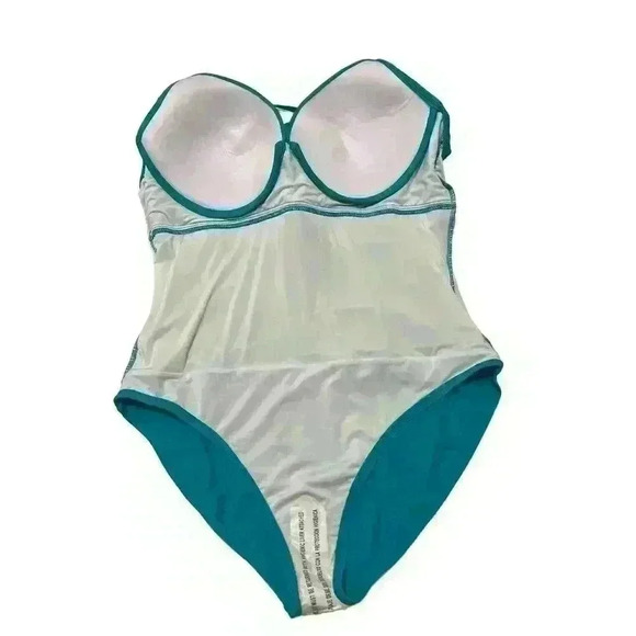 Hilor Aqua One-Piece Criss Cross Back Swimsuit NWT Size 16 - Picture 5 of 11